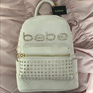 Bebe Mini white backpack